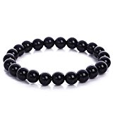 #7: 【京珠堂】最強の邪気払い AAA 漆黒 黒水晶 モリオン カンゴーム 8mm 天然石 ブレスレット