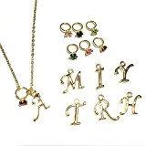 #8: 誕生石 ベビーリング ＆ イニシャル ネックレス （ セミオーダー ） 誕生石 1月 2月 3月 4月 5月 6月 7月 8月 9月 10月 11月 12…