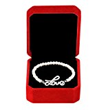 #2: CXLiy エレガントパールブレスレット love付き プラチナメッキ 優雅 高貴 女性の魅力 レディース　バレンタインデ 結婚式 誕生日 記念日