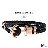 #10: ポールヒューイット PAUL HEWITT PHREPS ユニセックス ブレスレット PH-PH-L-R-B-M ブラック[並行輸入品]