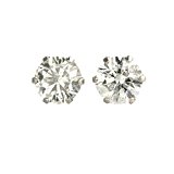 #8: 【 DIAMOND WORLD 】レディース ジュエリー PT900 ダイヤモンド ピアス 0.50ct 6本爪タイプ ダイヤモンド FGカラー