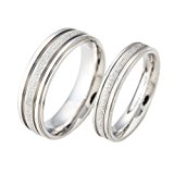 #5: Strength 愛の証 ラインデザイン ペアリング (個別販売) ボックス 入り お手入れ用 クロス 付き AmanoSongオリジナルセット (A284) ペアジュエリー ジュエリー ペア リング 指輪 ステンレス クリスマス 誕生日 記念日 プレゼント (16号/6mm)