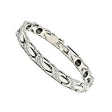 #8: Rakii ゲルマニウムブレスレット ステンレス ヘマタイト キュービックジルコニア