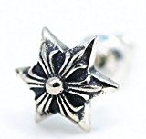 #5: 「silverKYASYA」シルバー925スターピアス メンズ レデース シルバーピアス 六芒星 ピアス プラススタッドピアス 片耳