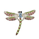 #5: 【ノーブランド 品】新しい　ファッション　水晶　ブローチ　ヴィンテージ　ジュエリー　トンボ