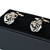 #7: カフス NOTICE’S シルバー おしゃれ 高品質 Jewelry ツイスト メンズ カフスボタン 高級感 結婚式 プレゼントにも最適 アクセサリー 専用ジュエリーBOX付
