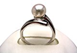 #6: イソワパール 淡水真珠 リング 6.5-7mm ホワイト シルバー フリーサイズ 48045 pearl