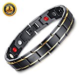 #7: ゲルマニウム ブレスレット ブレスレット メンズ 純チタン製磁気ブレスレット Luvase 健康 抗疲労 睡眠改善 紳士 【サイズ調整工具が付属】