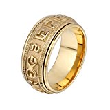 #1: Trendsmax リング　ジュエリー　 メンズ レディース リング　マジック　呪文　ルーン　リング 指輪　316Lステンレス　ゴールド