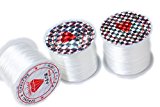 #10: 【京珠堂】水晶の線 オペロン ゴム 白 約50～60m/ 0.8mm (２個セット)