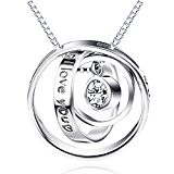 #2: ネックレスレディーズ　3輪アクセサリー　記念日・パーティート・誕生日・お祝いギフト　おしゃれネックレス（シルバー）