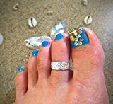 #6: トーリング 6mm幅 星 ( シルバー ) フラワー シンプル スタイル きれい 足指用 リング toe ring