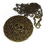 #10: 【パイレーツ・オブ・カリビアン】 アステカコイン ブロンズカラー レプリカネックレス