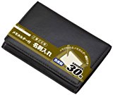 #7: レイメイ藤井 名刺入れ メモホルダー付き 合皮製 ブラック GLN9001B