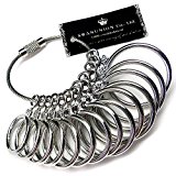 #9: 【sg2】指輪のサイズが測れます/1号～27号/全14サイズ測定可能 (シルバー)