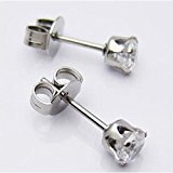 #6: 【ノーブランド品】イーアリス 2個で1ペア 316L ステンレスピアス