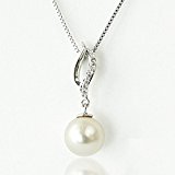#9: One&Only Jewellery スワロフスキー パール エレガント ペンダント ネックレス K18GP 正規スワロパール採用