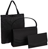#10: [フェッテ]  フォーマルバッグ 3点セット ハンドル取外し可 8182