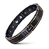 #9: Pasiro ゲルマニウム ブレスレット メンズ ステンレス製 抗疲労 睡眠改善 肩こり解消 紳士 健康 磁気ブレスレット 金属アレルギーフリー