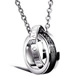 #10: oliver メンズ ネックレス ダブル リング リベット サージカルステンレス アレルギー対応