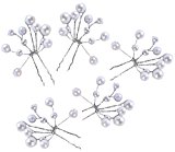 #9: （ローズローラン）RoseRolan パール 結婚式 パーティー お呼ばれ ヘアピン 5本