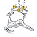#10: MEGA CREATIVE JEWELRY 梅の小鹿モチーフ ネックレス レディース ペンダント シルバー925純銀製 ジュエリー プレゼント 人気 ブランド