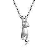 #9: Wonvin 猫ネックレス レディース シルバー SV925 ねこペンダント チェーン レディースネックレス プレゼント 女性クセサリー