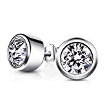 #8: B.Catcherピアス・シルバー 925・キュービックジルコニア・シンプルスタッド・純銀・バレンタインデーギフト・誕生日・記念日・プレゼント・オフィス