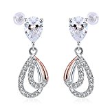 #7: ジュエリ フープ ピアス·レディース シルバー925 スタッド ジルコニア J.Rosée「待ち合わせ」母の日