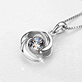 #10: ネックレス MOOSKY レディース　シルバー925チェーン ギフト・誕生日・記念日・プレゼント (Ag999ペンダント)