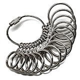 #9: スワンユニオン サイズゲージ リングゲージ 指輪ゲージ 指輪のサイズが測れます 1号～27号 全14サイズ測定可能 シルバー sg2-fba-a