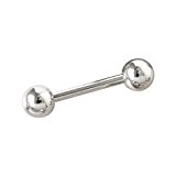 #7: ボディピアス 18G 16G 14G ストレートバーベル シンプル サージカルステンレス 選べる内径5-18mm(1個売り)