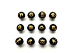 #9: 【福縁閣】彫刻 星座　10mm　粒売り_T269_op