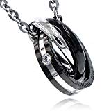 #7: [ナピスト] ネックレス サージカル ステンレス リング キュービックジルコニア WITH YOU