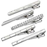 #7: Freate ネクタイピン5本セット チェーン付き クリップ式など 色々選べる4タイプ