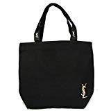 #7: 《Yves Saint Laurent》イヴサンローラン　黒　トートバッグ　ロゴ入り　内ピンク　並行輸入品