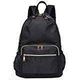 #7: リュック レディース 13ポケット 大人 可愛い 防水 大容量 A4 軽量 ナイロン マザーズリュック かわいい 背面ポケット 黒 通勤 通学 旅行 ファーチャーム マザーズバッグ リュックサック プレゼント