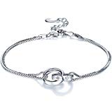 #7: ブレスレット レディース【幸運ブレスレット】金属アレルギー対応 スターリング シルバー 腕輪 ブレスレットシンプル プレゼント ギフト包装