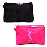 #10: Yves Saint Laurent イヴサンローラン コスメポーチ 化粧ポーチ 小物入れ ロゴ刺繍 並行輸入品 AMI608