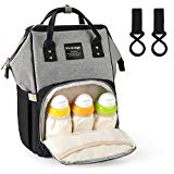 #7: Vemingo マザーズバッグ マザーズリュック ママバッグ 大容量 多機能 おしゃれ 盗難防止ポケット 保温ポケット付き 出産準備 お出産祝い 旅行 花見（グレー＋ブラック）