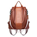 #7: PUレザー リュック レディース 背面 メイン収納 防犯 防水 軽量 リュックサック ショルダー ハンドバッグ 3way マザーズバッグ 女の子 リュック 人気 通勤 通学 旅行