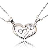 #10: 【正規品】[メルキュート] Merqute ペアネックレス ハート 刻印 ステンレス シルバー ペア 【ギフトセット付き】 M-042